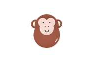 Baby Teether - Monkey