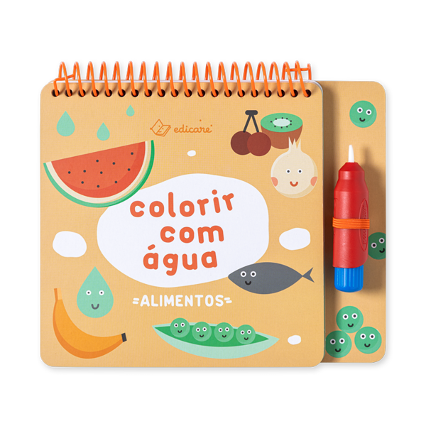 ALIMENTOS - COLORIR COM ÁGUA