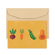 Picture of POSTCARD - 10 CUBES - FOUR VEGGIES