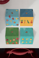 POSTCARD - 10 CUBES - GREEN