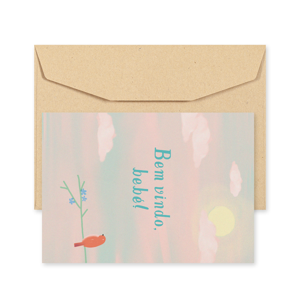 POSTCARD - WELCOME, BABY! - BIRDS I